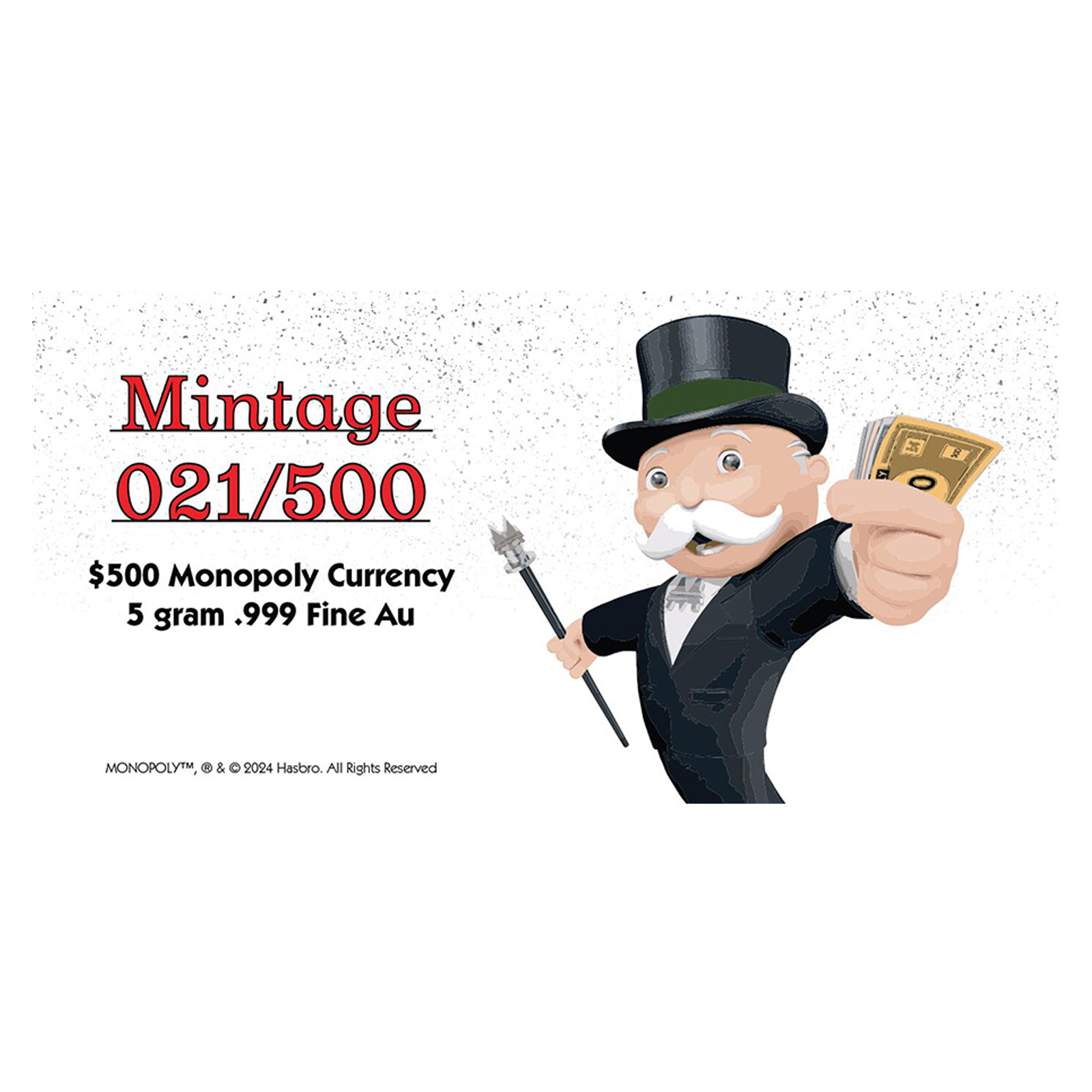 Buy 5 g Gold Monopoly Replica Currency Note, image 3