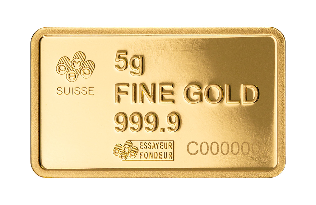 Buy 5 g Gold PAMP America the Free Buffalo Bar, image 1