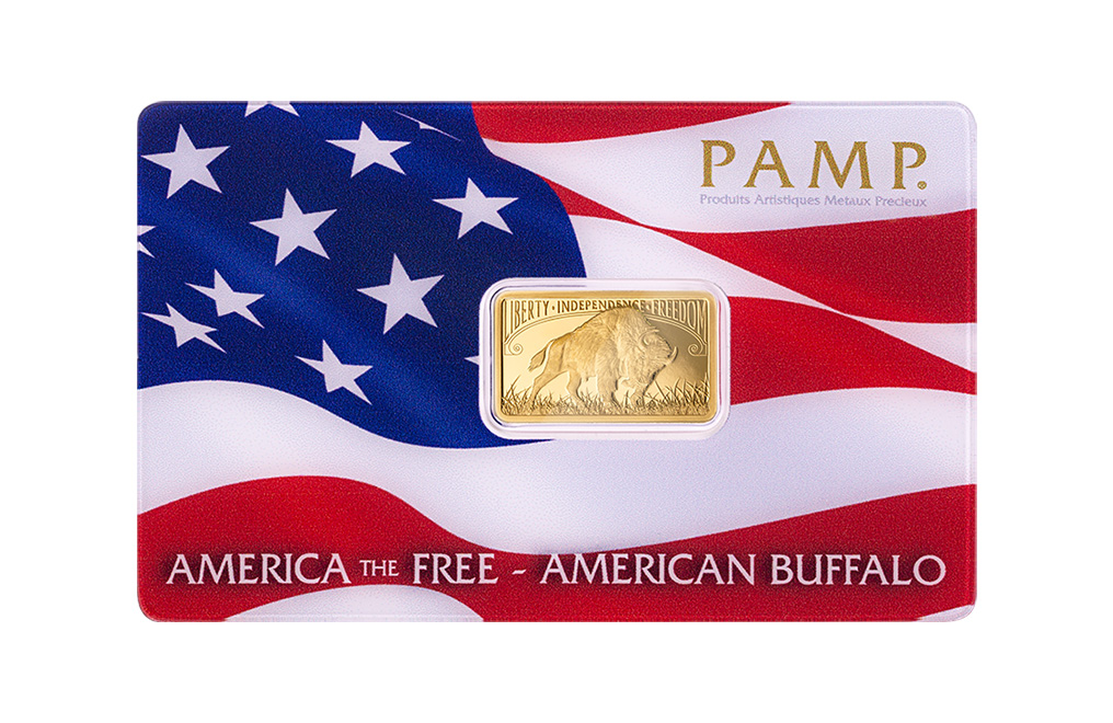 Buy 5 g Gold PAMP America the Free Buffalo Bar, image 2