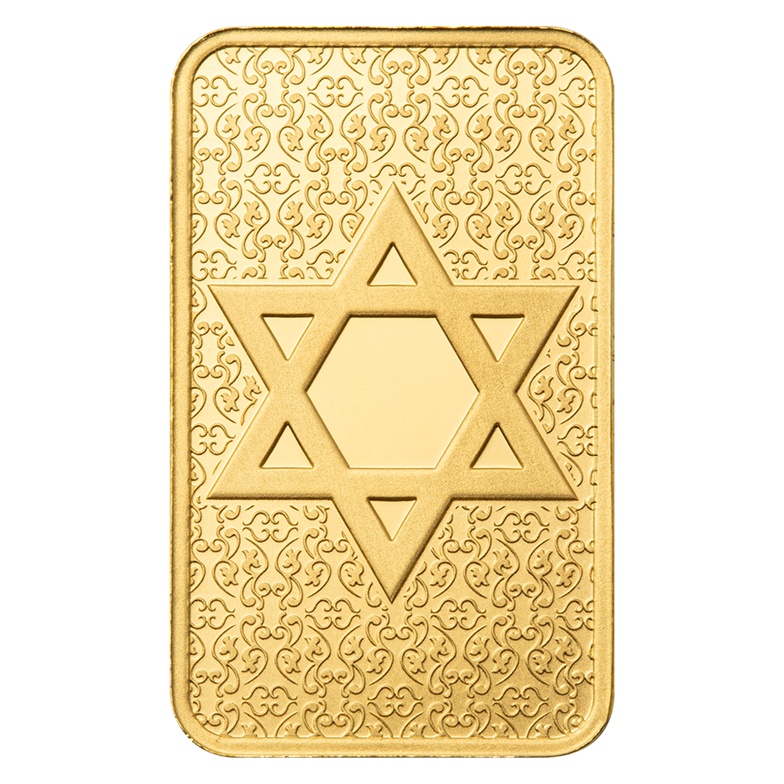 5 g Gold PAMP Star of David Bar, image 2