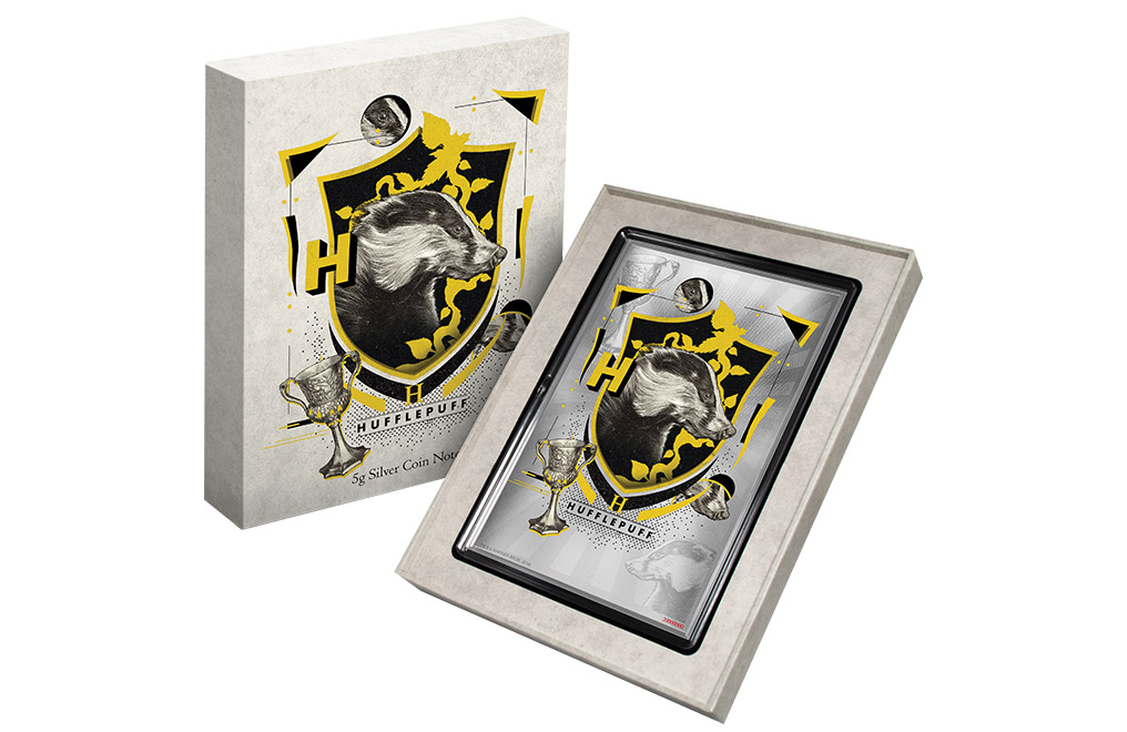 Buy 5 g Silver Coin Note .999 - Harry Potter - Hufflepuff, image 2
