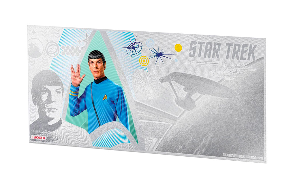 Buy 5 g Silver Coin Note.999 - Star Trek Original Series- Spock, image 0
