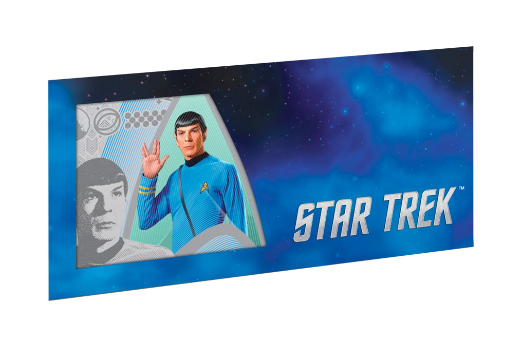 Buy 5 g Silver Coin Note.999 - Star Trek Original Series- Spock, image 2