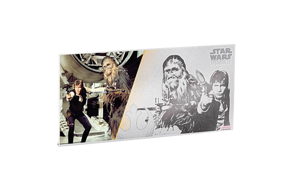 Buy 5 g Silver Coin Note .999 -Star Wars- Han Solo and Chewbacca, image 0