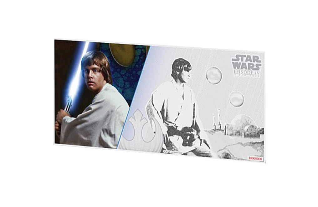Buy 5 g Silver Coin Note .999 - Star Wars- Luke Skywalker, image 0