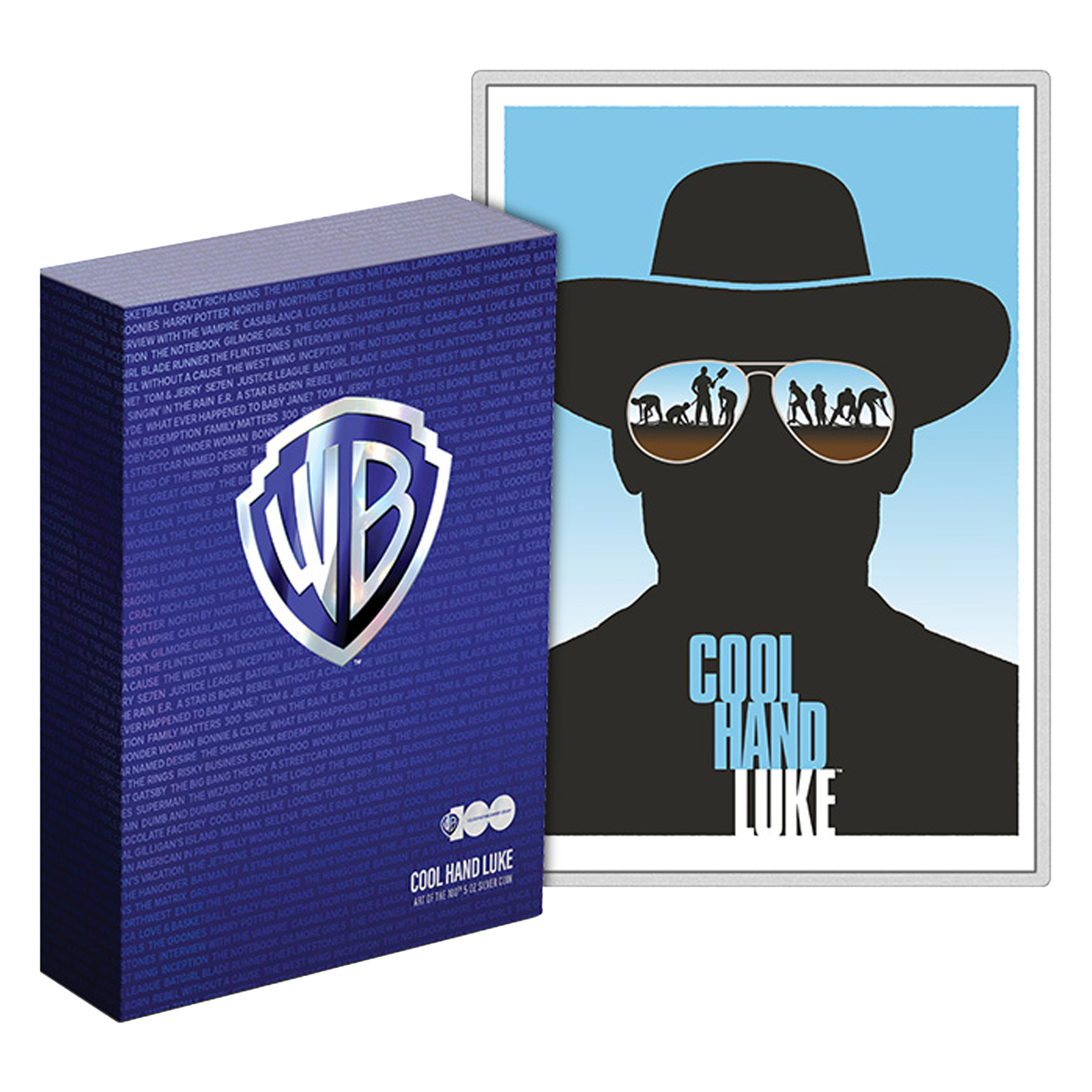 Buy 5 oz Silver Art of the 100 Cool Hand Luke Coin (2023), image 2
