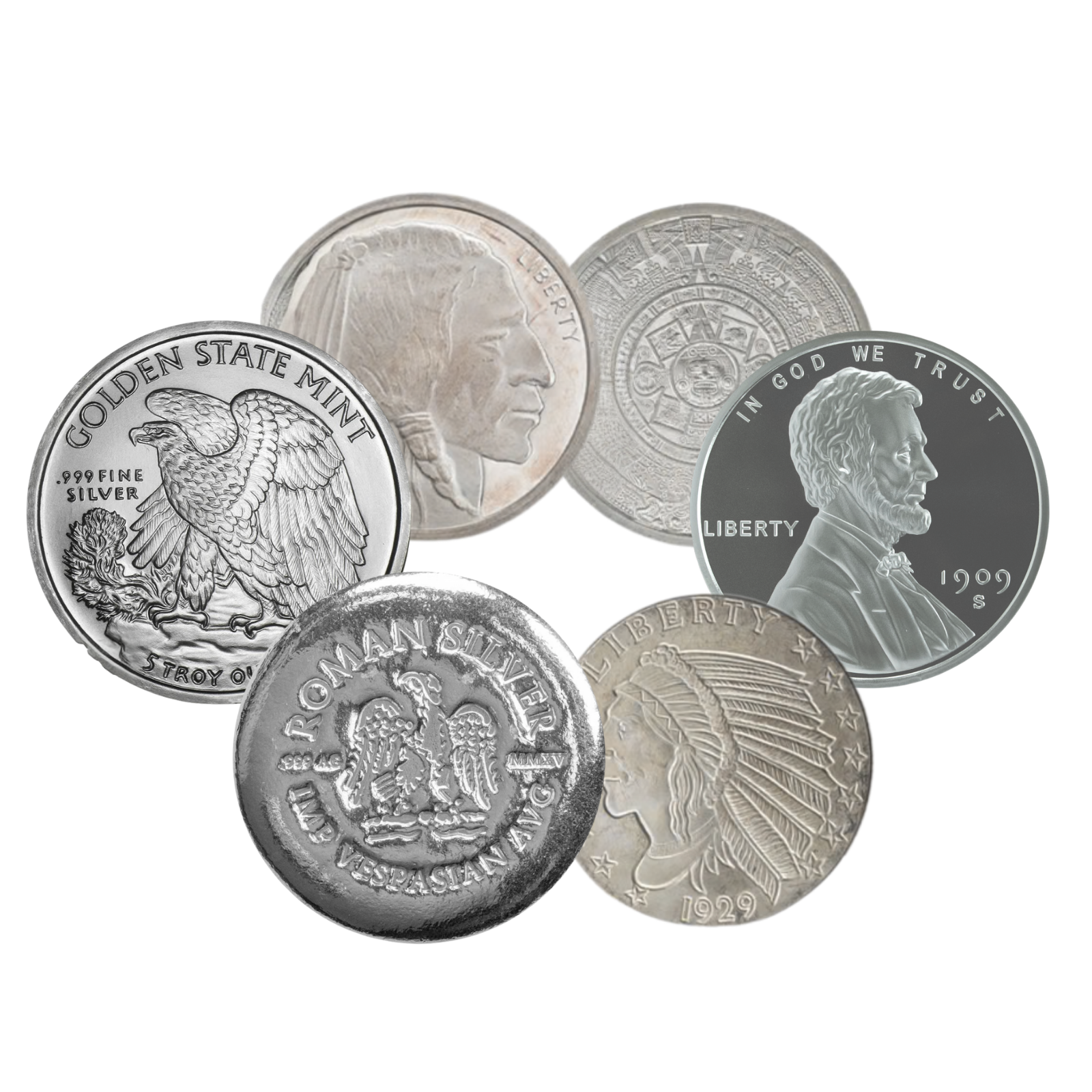 5 oz Silver Round or Coin .999+ (Any Mint, Random Year), image 0