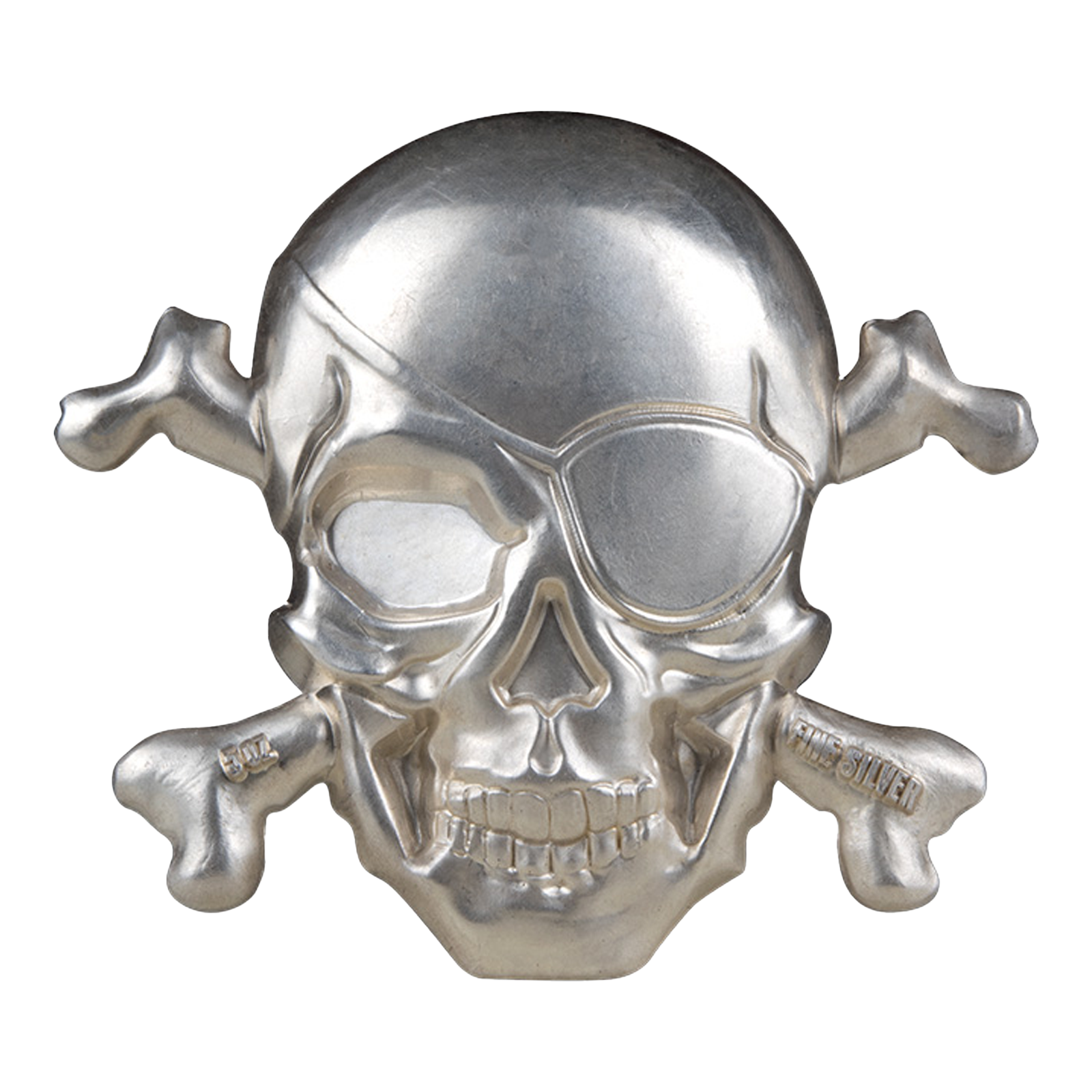 Buy 5 oz Silver Treasure Island Skull Coin (2022), image 0