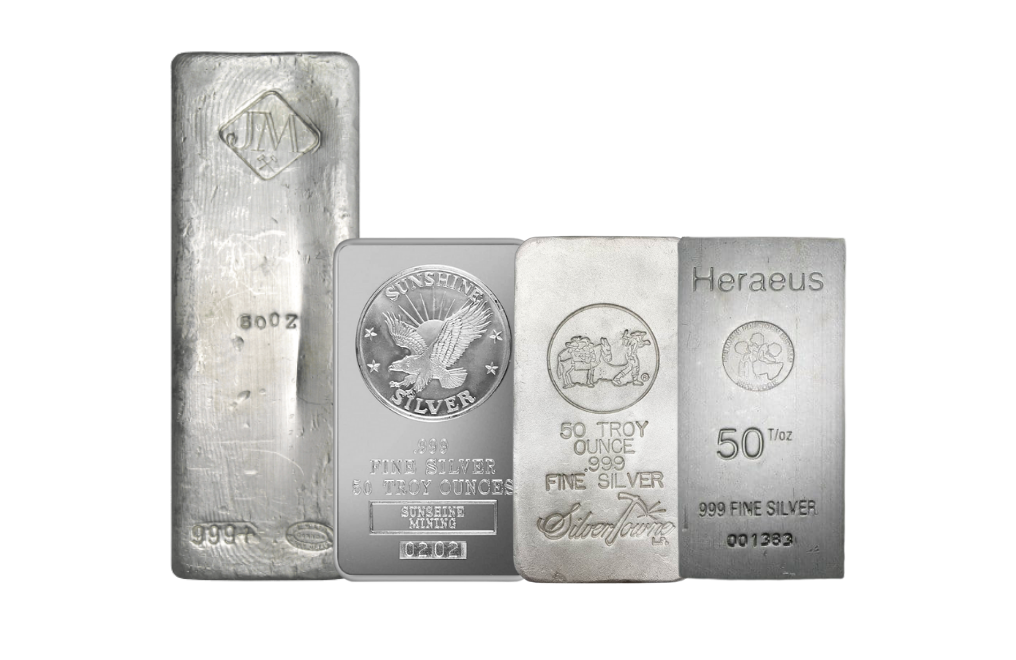 50 oz Silver Bars (secondary market), image 0