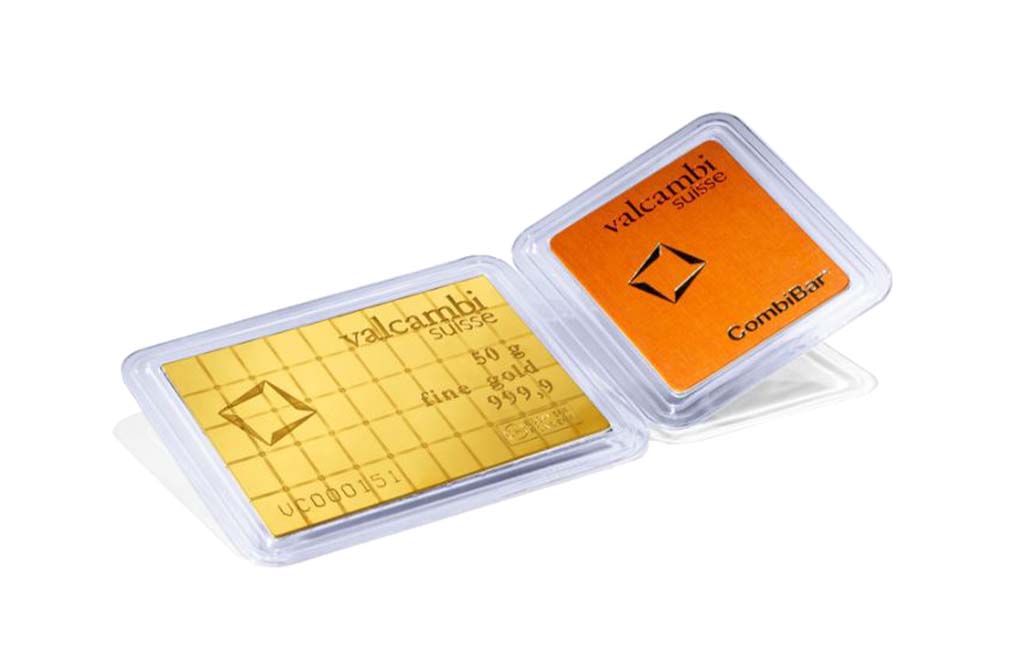 Buy 50 x 1g Gold CombiBar™ - Valcambi Suisse (w/ assay), image 2