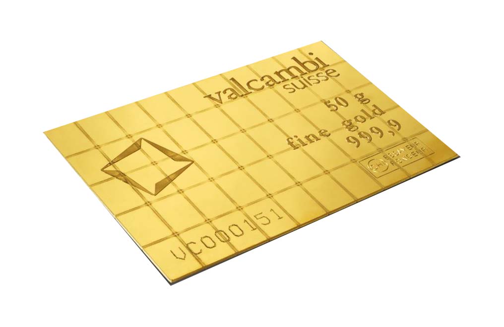 Buy 50 x 1g Gold CombiBar™ - Valcambi Suisse (w/ assay), image 3