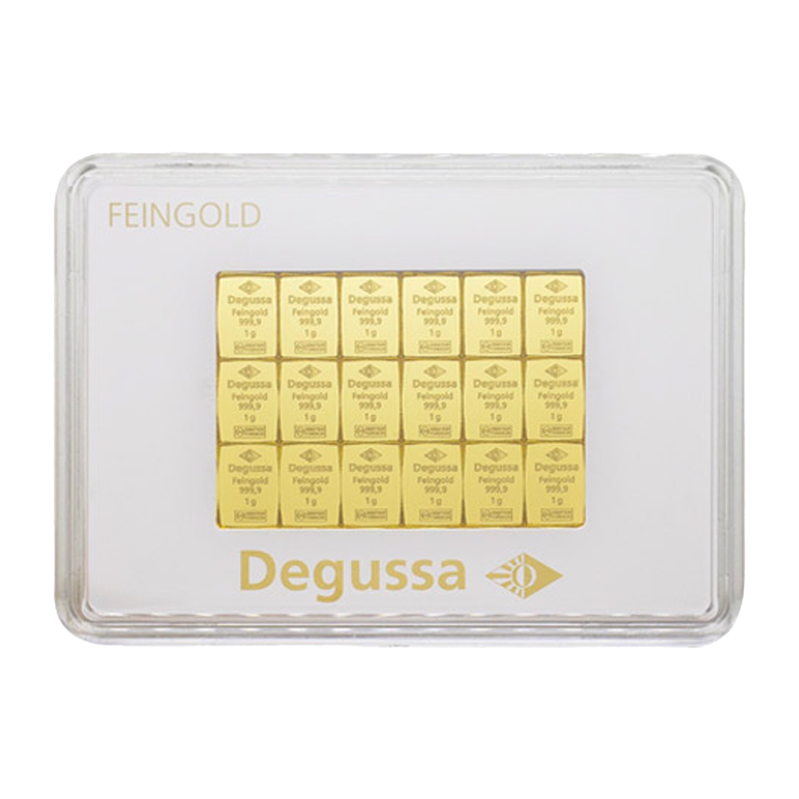 50 x 1 gram Gold Degussa CombiBars, image 0