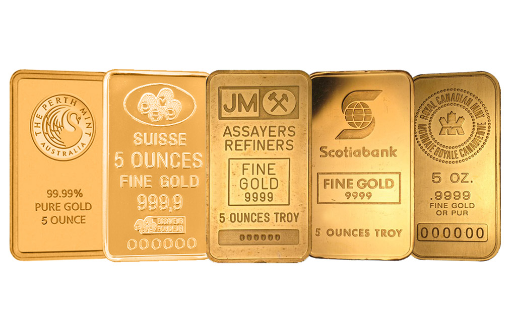 Buy 5 oz Gold Bars