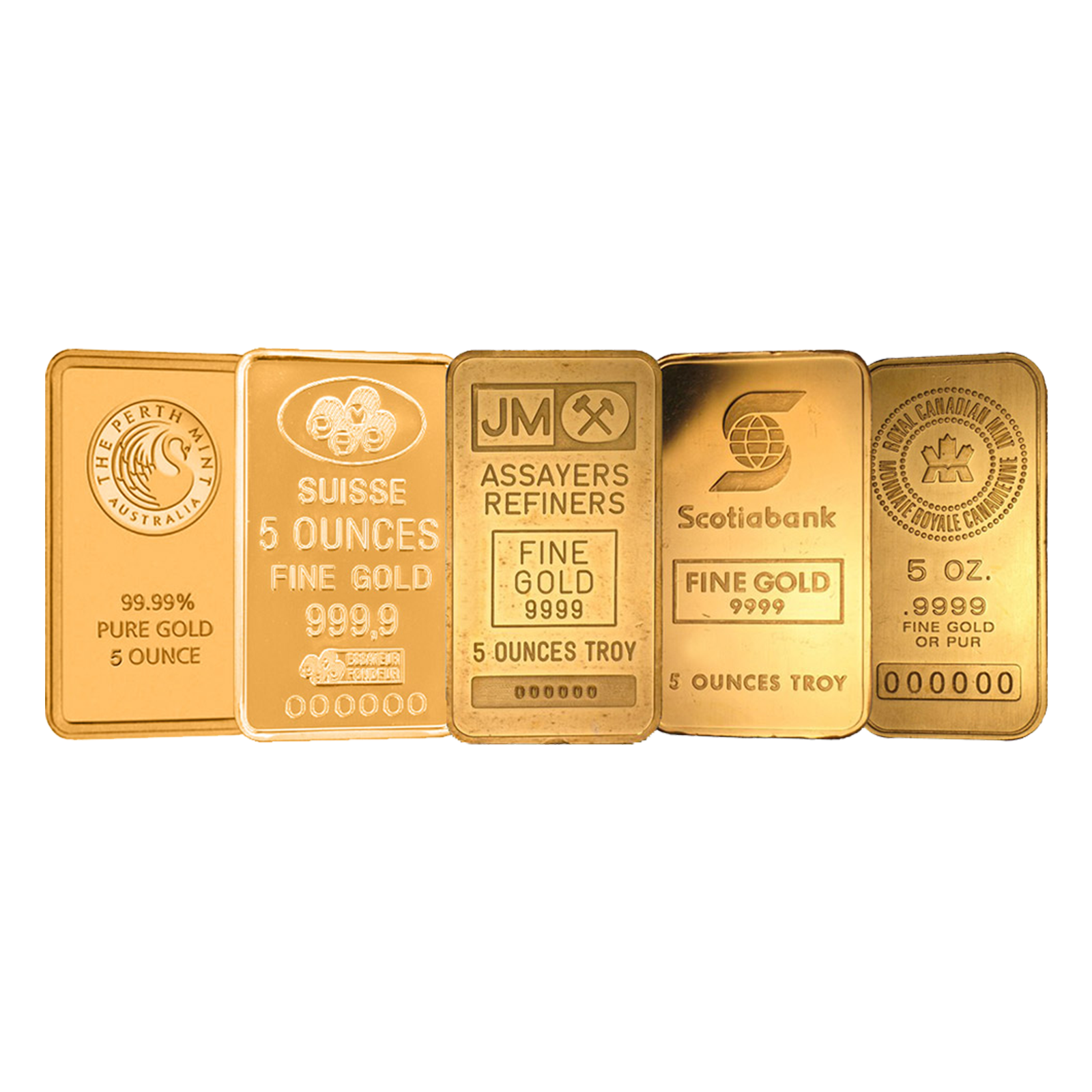 5 oz Gold Bars, image 0