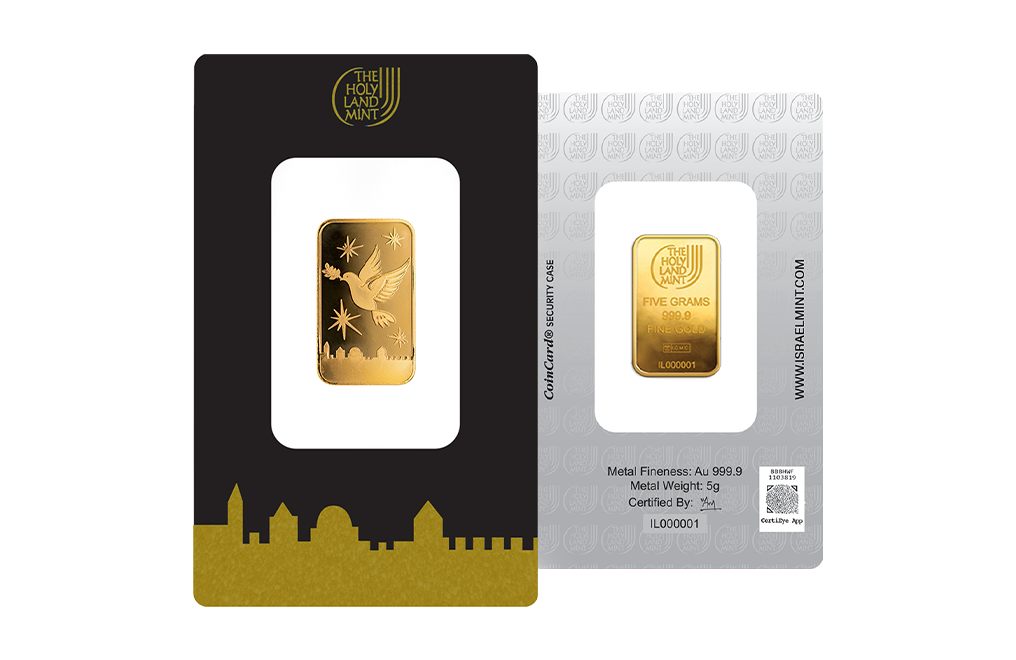Buy 5 g Gold Dove of Peace Bar, image 4