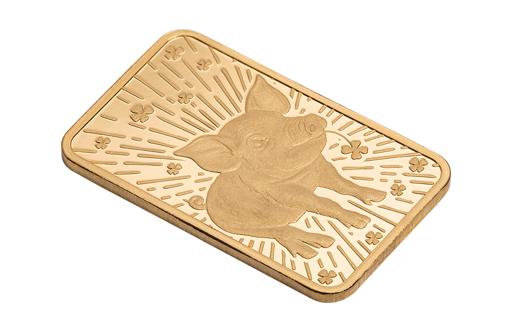 Buy 5 g Gold PAMP Lucky Pig Bar, image 5