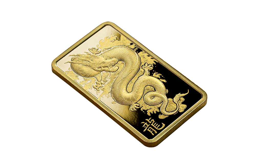 Buy 5 g Gold Lunar Legends of Azure Dragon Bar (2024), image 3