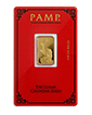 5g Gold PAMP Lunar Series Year of the Rooster Bar