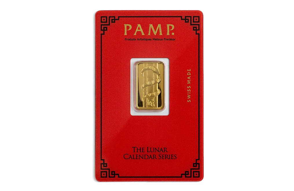 Buy 5g Gold PAMP Lunar Series Year of the Snake Bar, image 0