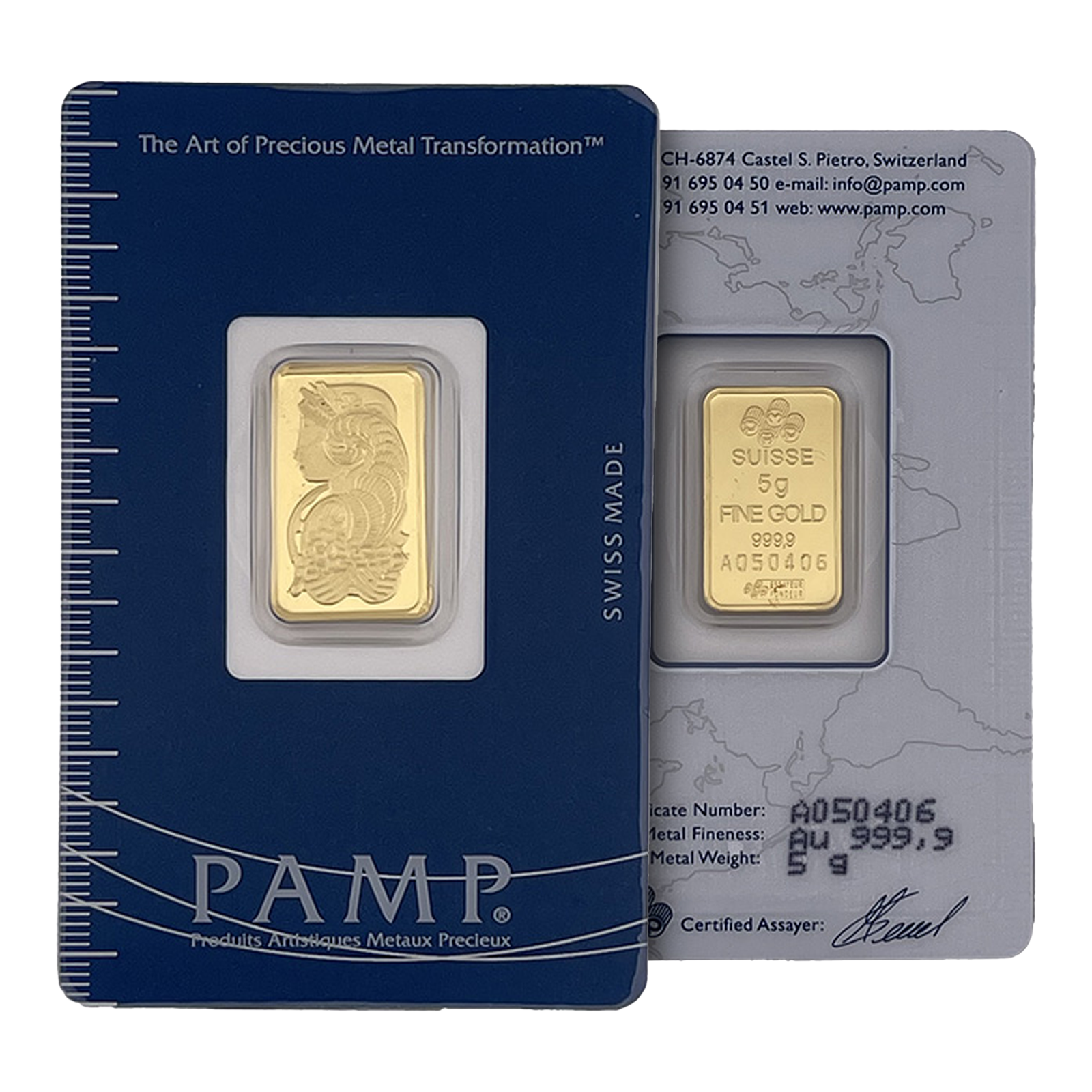 5g Gold Bar - PAMP Lady Fortuna (Secondary Market), image 2