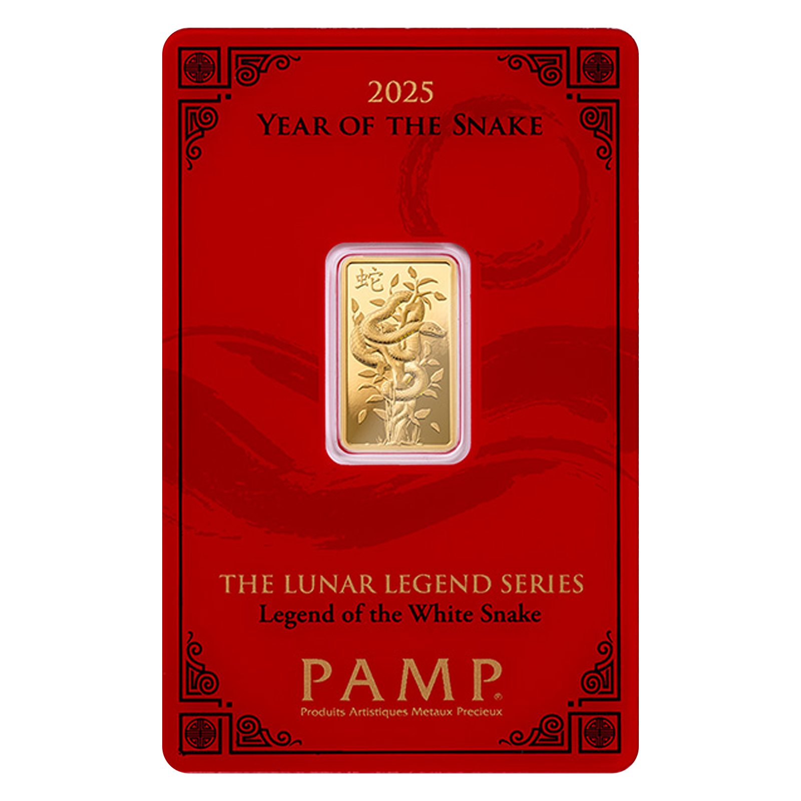 Buy 5 g Gold Year of the Snake PAMP White Snake Bar (2025), image 0