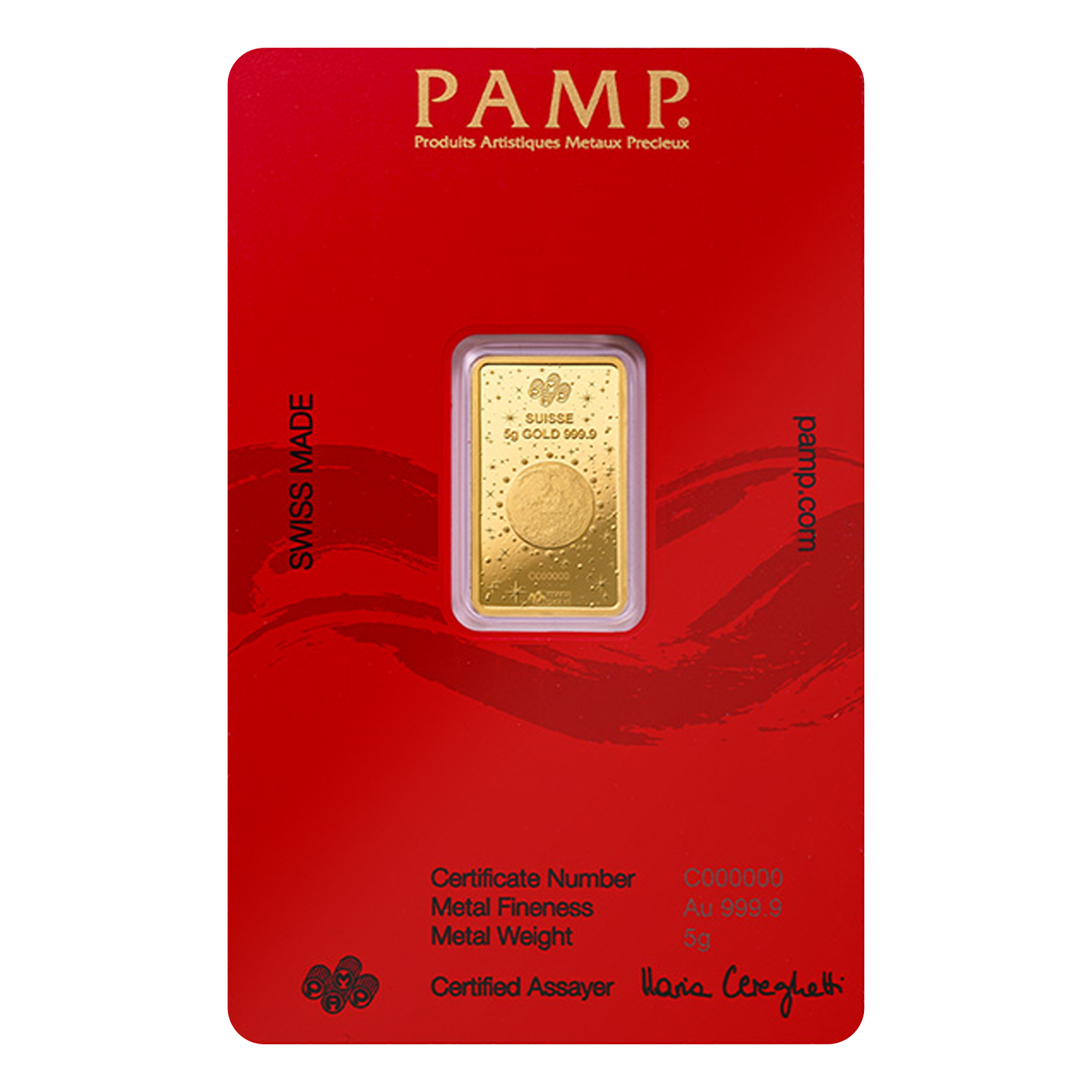 Buy 5 g Gold Year of the Snake PAMP White Snake Bar (2025), image 1