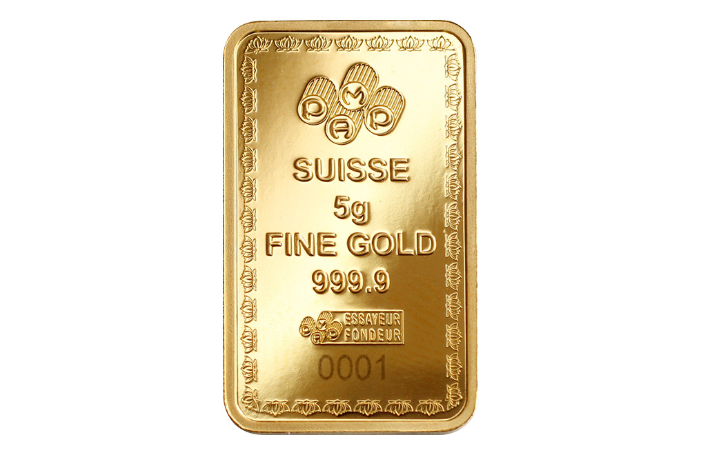 Buy 5g Pure Gold Diwali Lakshmi Bar (2022), image 3