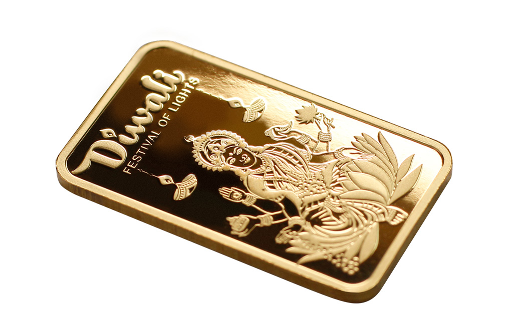Buy 5g Pure Gold Diwali Lakshmi Bar (2022), image 4