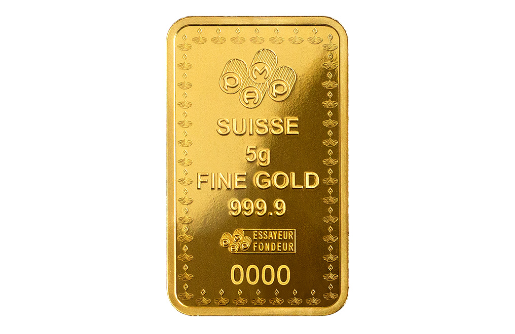 Buy 5g Pure Gold Diwali Lakshmi Bar (2023), image 4