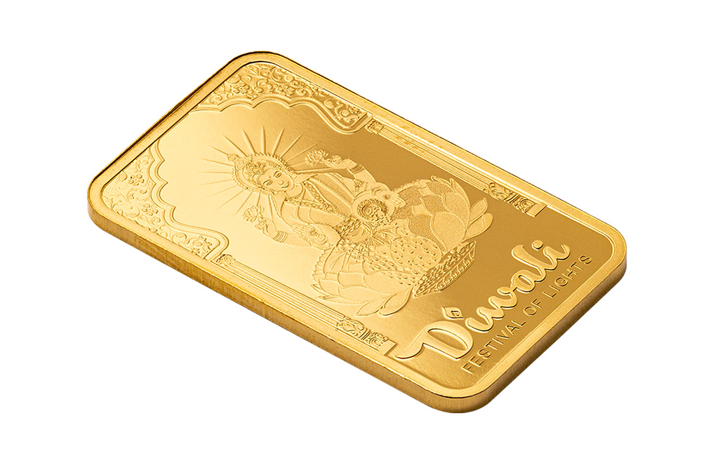 Buy 5g Pure Gold Diwali Lakshmi & Peacocks Bar (2024) [Canada shipping the week of Oct 21st], image 6