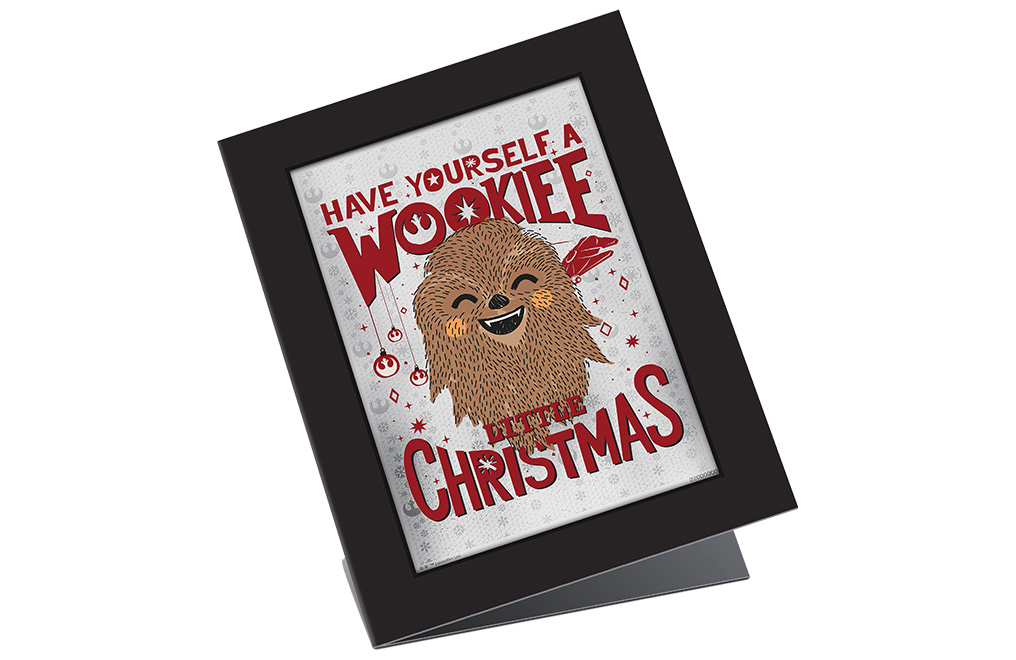 Buy 5g Silver Star Wars™ Wookiee  Christmas Coin Note, image 3