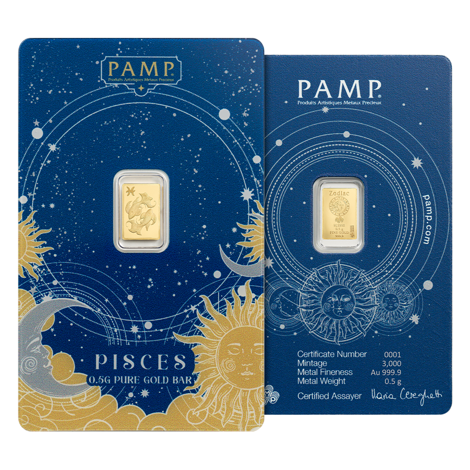 Buy 6 g Gold Zodiac Bar Set (12 x 0.5 g), image 8