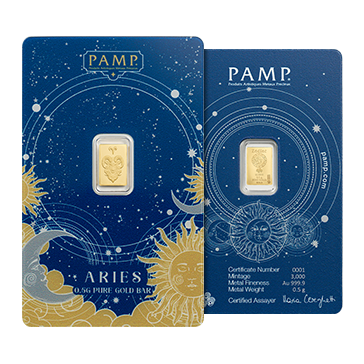 Buy 6 g Gold Zodiac Bar Set (12 x 0.5 g), image 2