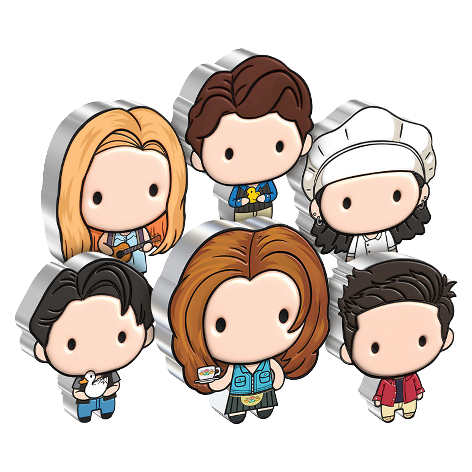 Buy 6 oz Silver Chibi® FRIENDS™ Set of 6 Coins (2022), image 0