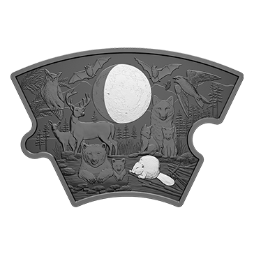 Buy 9.5 oz Silver Puzzle Moon Phases Coin (2025), image 8