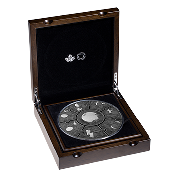 Buy 9.5 oz Silver Puzzle Moon Phases Coin (2025), image 11