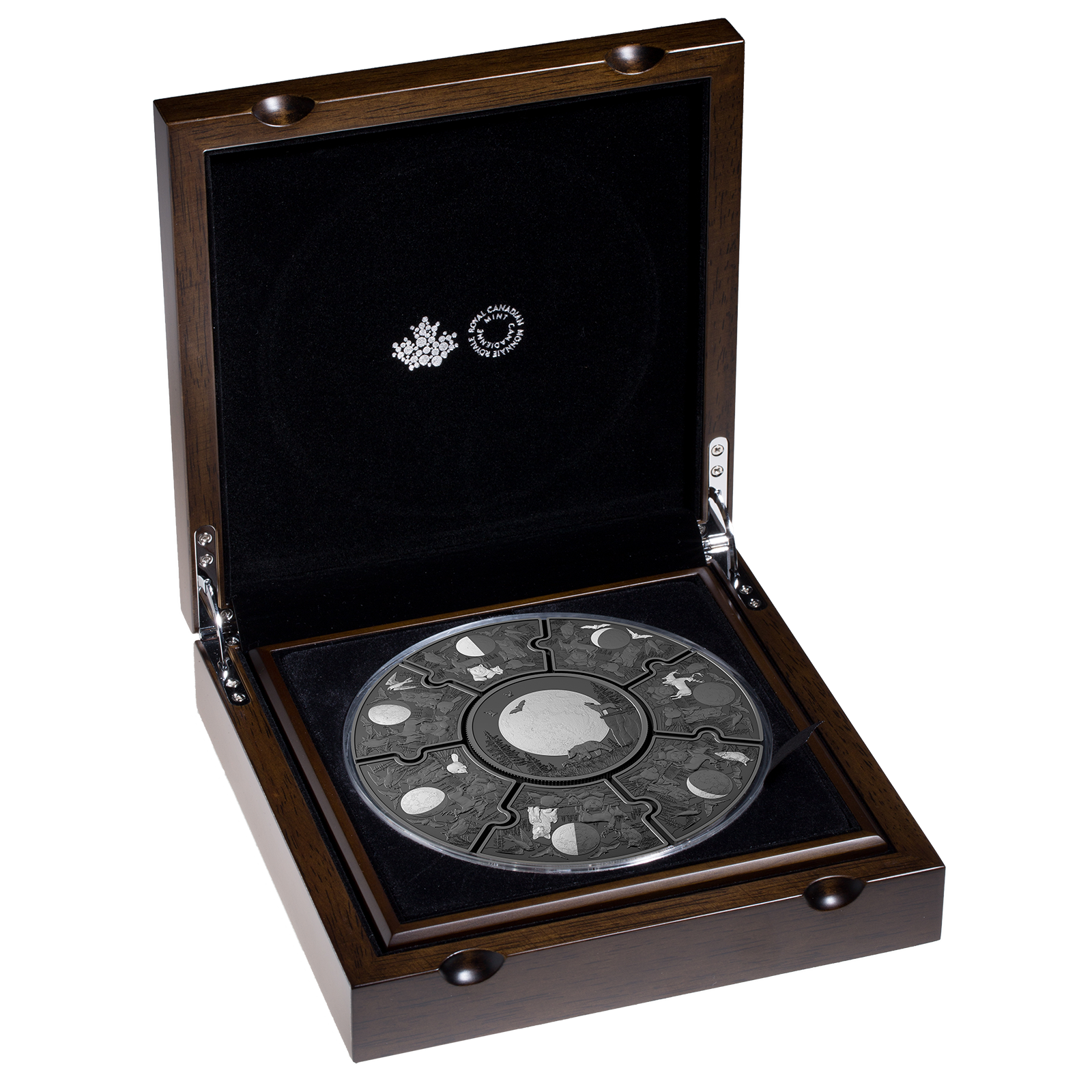 Buy 9.5 oz Silver Puzzle Moon Phases Coin (2025), image 11