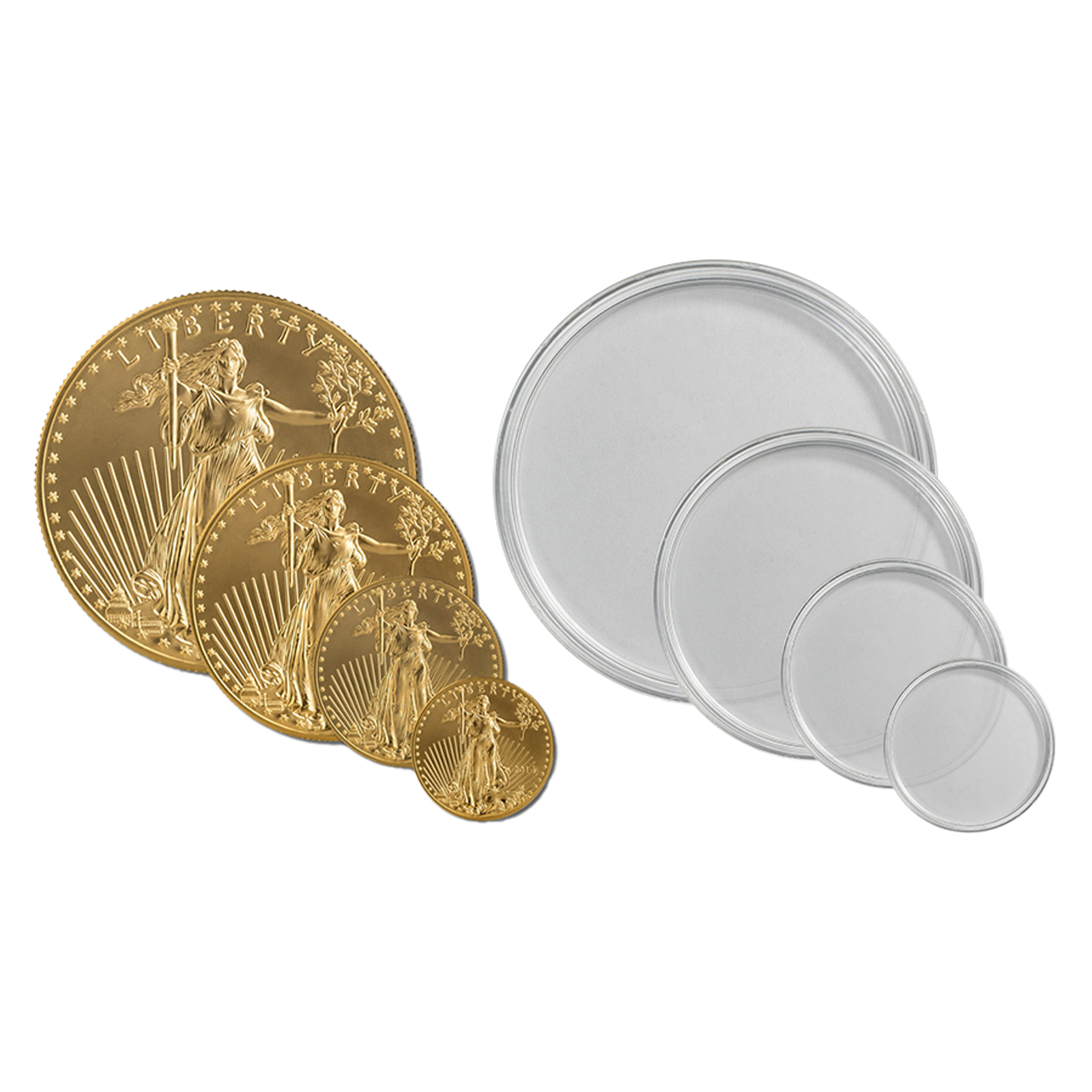 For 1 oz Gold American Eagle and all other 33.00 mm Diameter Coins (10 per box), image 0