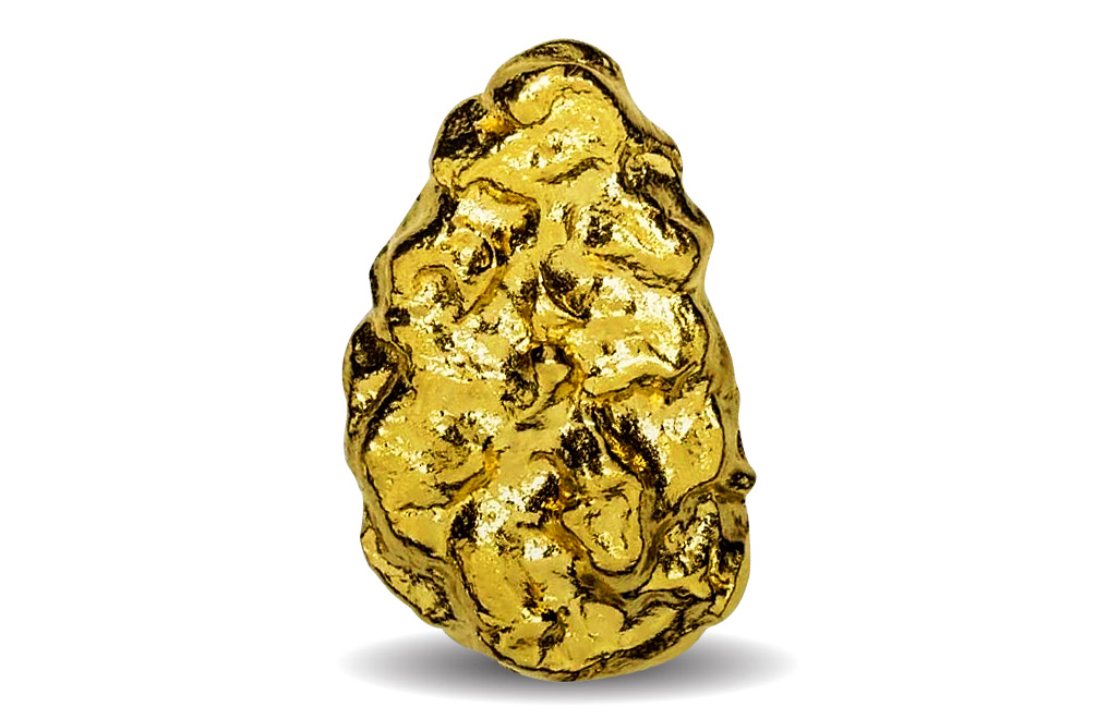 Gold deals nugget pendant