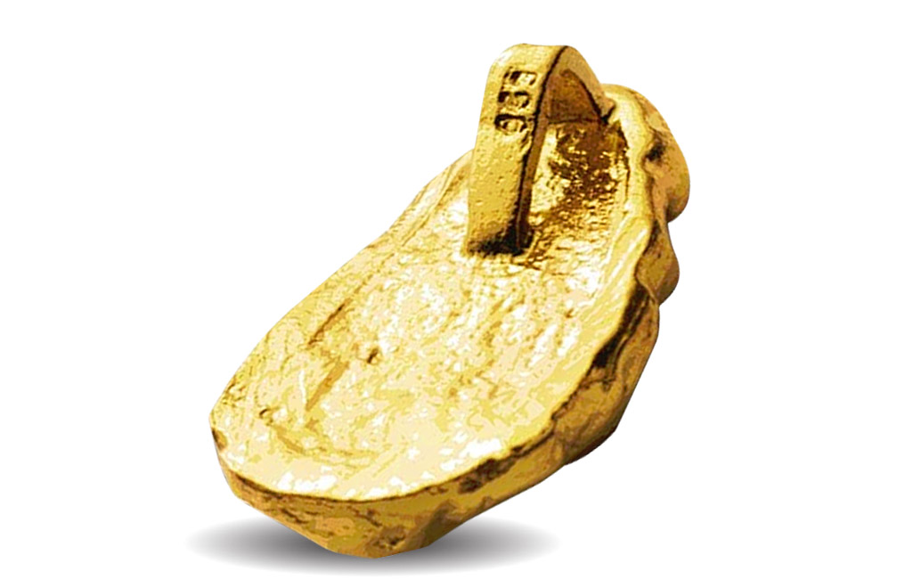 Buy 10 gram Gold Nugget Pendants, image 1