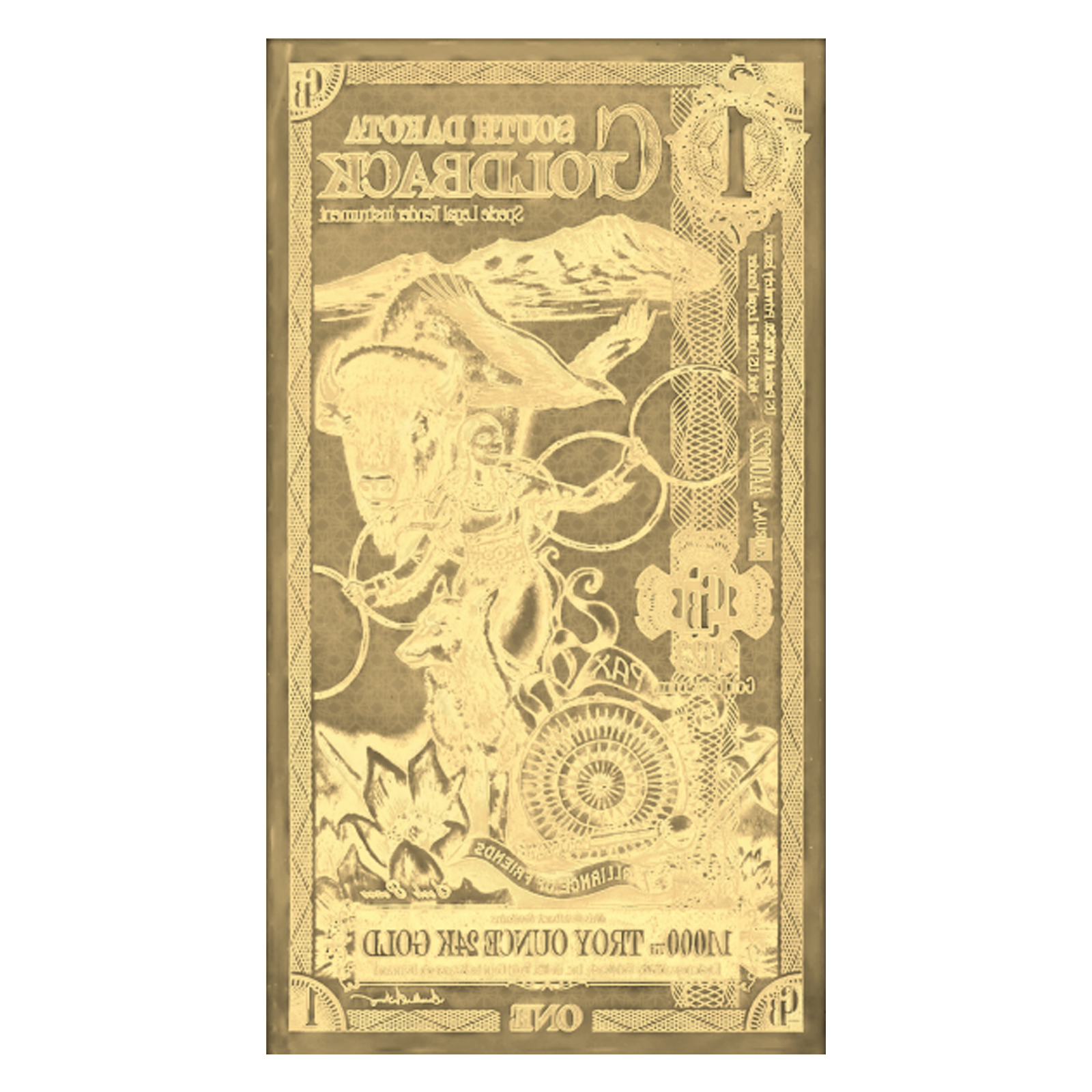 Buy 1 South Dakota Goldback Notes Pack (50 pcs) 24K, image 1
