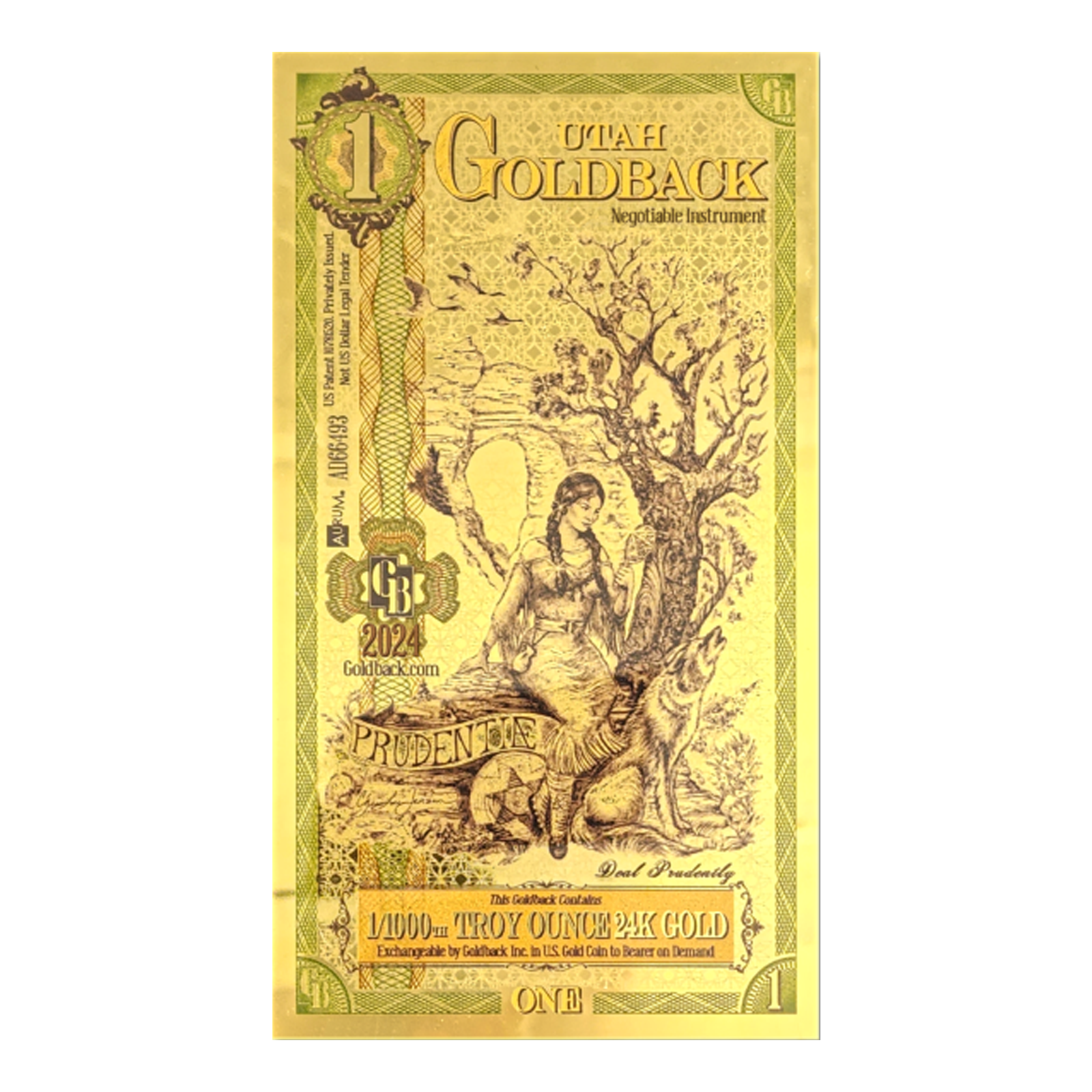 Buy 1 Utah Goldback Gold Notes Pack (50 pcs) 24K, image 2