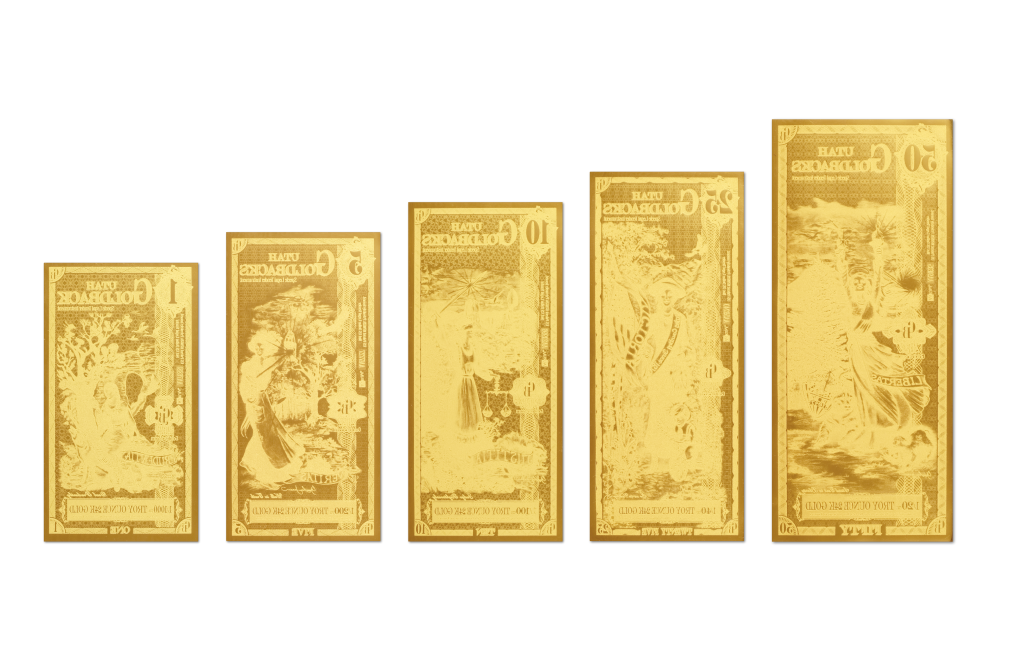 Buy Utah Goldback Gold Notes Full Set 24K, image 2