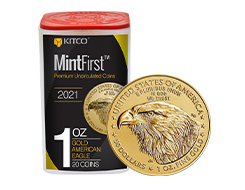 Buy 2021 1 oz Gold Eagle Coins (20 per tube) - MintFirst™ (new