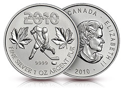 Buy Silver Maple Leaf Olympic Coins 2010 | Silver Coins | KITCO