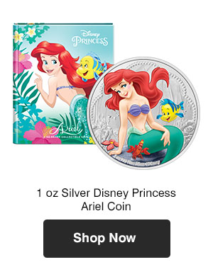 Buy 1 oz Silver Disney Ariel Coin (2022)|KITCO