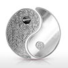 Image of 2 oz silver yin yang round.