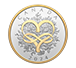 Buy 1 oz Silver Celebrate Love Gold Plated Coin (2024), image 0